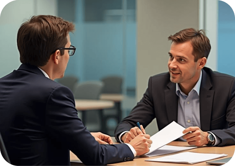Financial consultation meeting