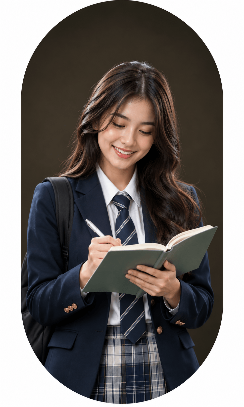 Student studying